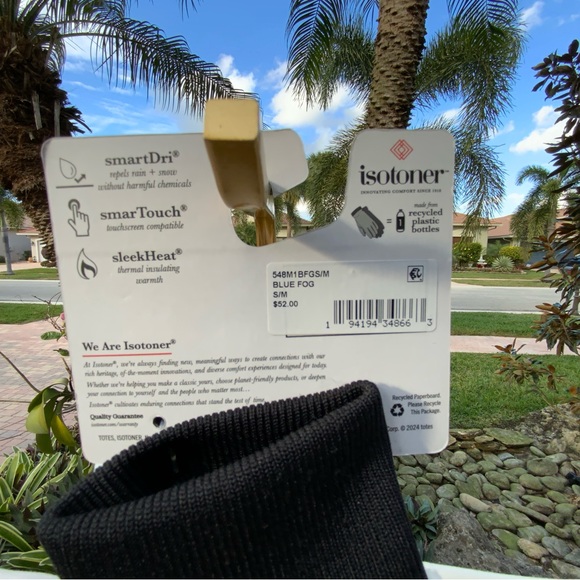 NWT isotoner Water Repellent Touchscreen Iridescent Sleekheat Gloves FlipTop - Picture 9 of 13